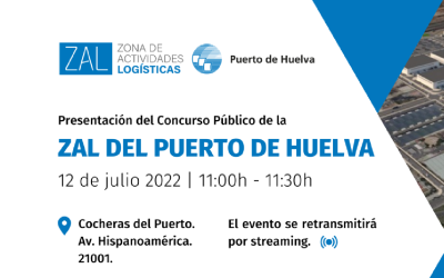 Presentación  del Concurso Público de la Zal del Puerto de Huelva. 12 de julio de  2022 de 11:00 a 11:30h. Centro de Recepión y Documentación de la APH,  (Las Cocheras del Puerto)